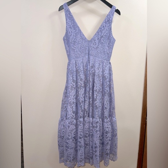 ASOS sleeveless lace midi dress, size 4, lavender, EUC - Picture 10 of 14